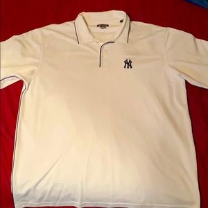 Yankee white polo shirt